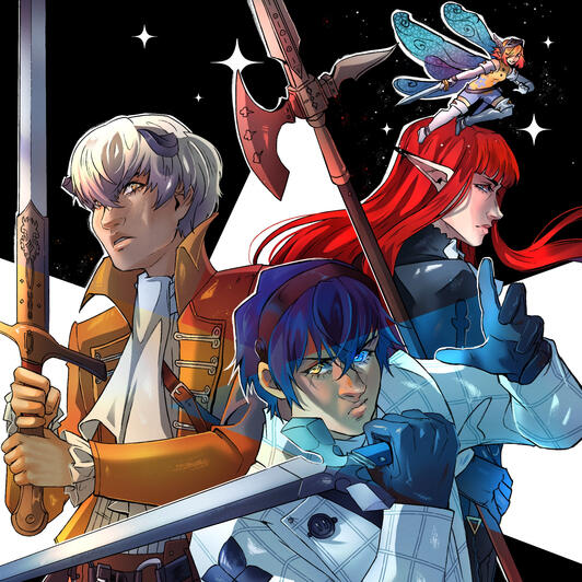 3x Halfbody + Background