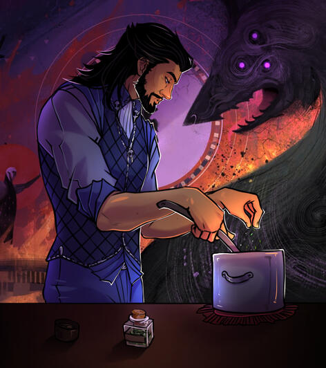 1x Halbody + 1x Background