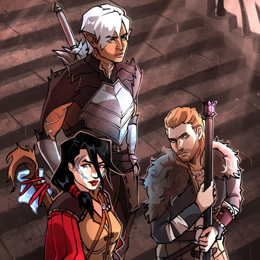 3x Halfbody + Background