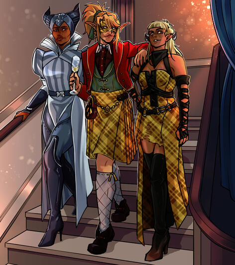 3x Fullbody + 1x Background