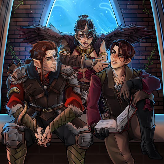 2x Fullbody + 1x Halfbody + Background