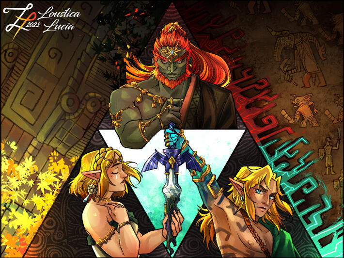 3x Halfbody +1x Background