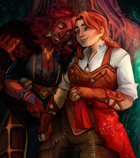 2x Halfbody +1x Background