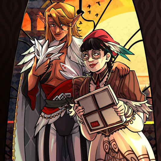 2x Halfbody + Background