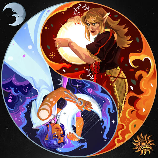 2x Halfbody+ Background