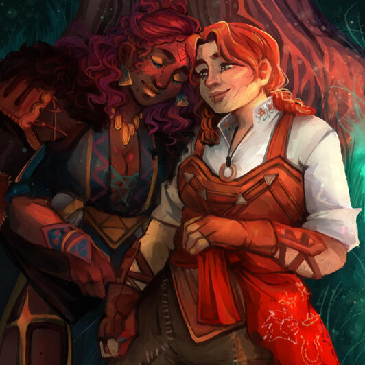 2x Halfbody + Background